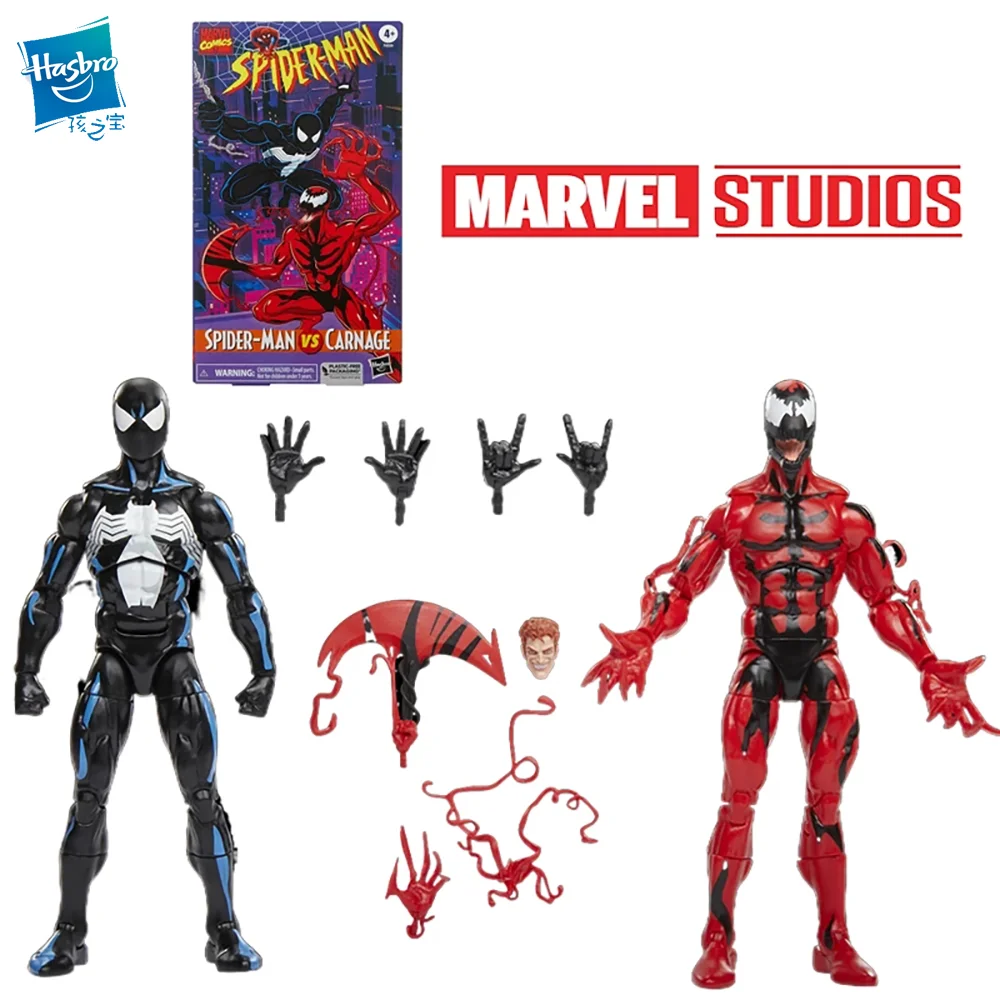 Hasbro Marvel Legends Series Comics Spider Men VS Carnage 6 pulgadas 16Cm figura de acción juguete para niños, regalos para coleccionar juguetes