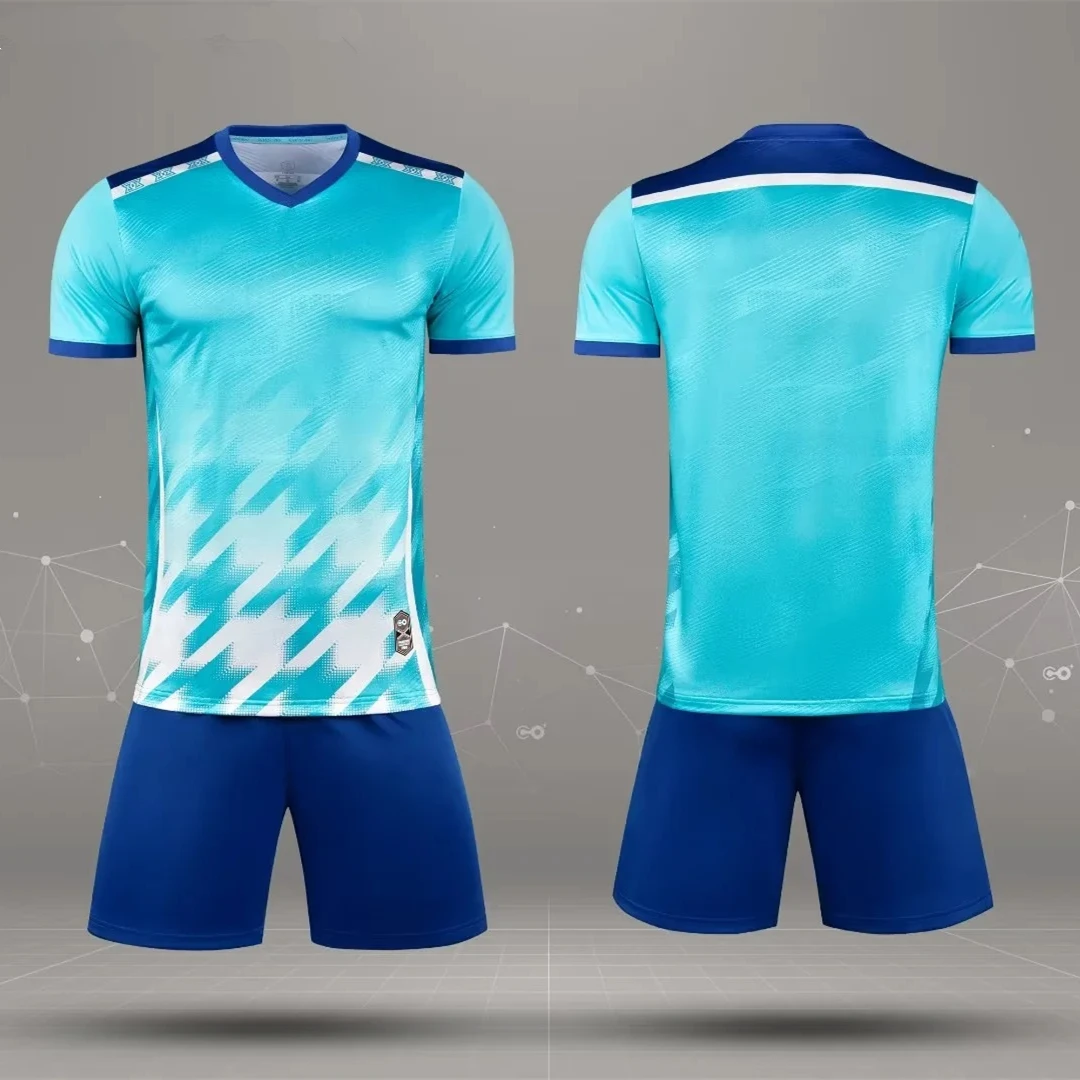 Men Boys Kids Adult Team Match Soccer Sets Short Sleeve Rugby Football Jerseys Uniforms Shirts Shorts Sports Kit Clothing Suit