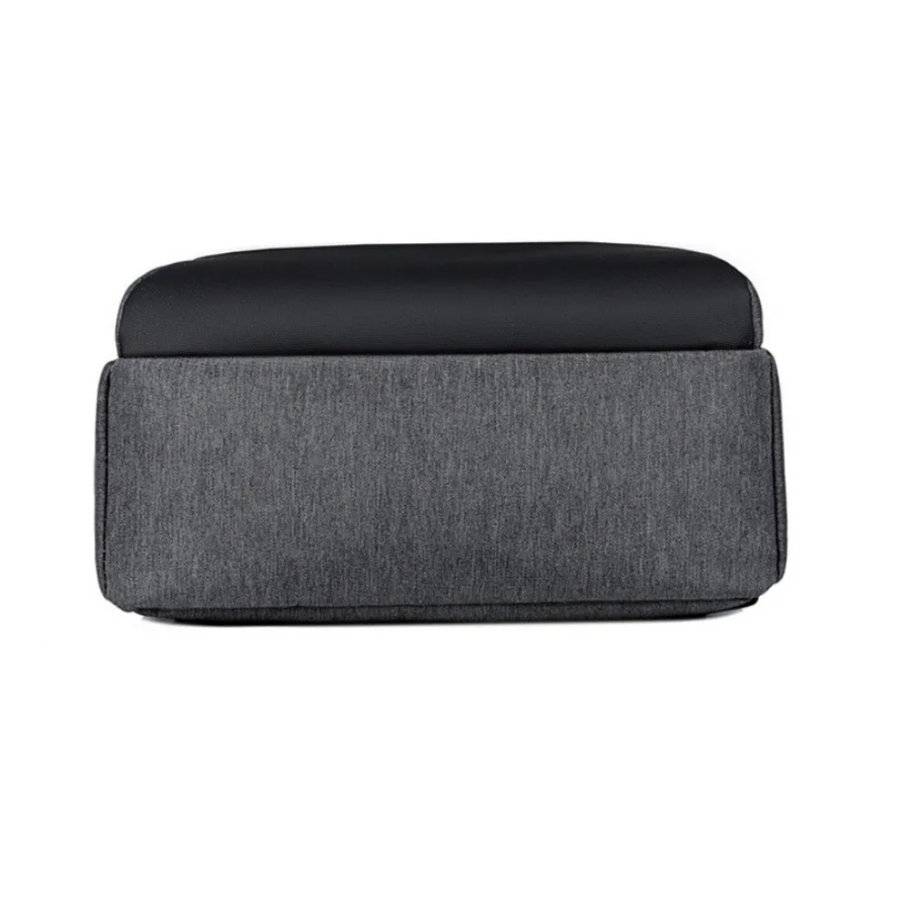 حقيبة ظهر للرجال بسعة كبيرة مقاومة للماء من قماش أكسفورد حقيبة مدرسية للطلاب مع منفذ شحن USB حقيبة سفر