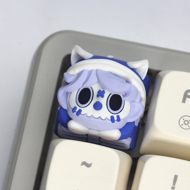 Anime Keycaps Tide Play Undead Mask Translucent Key Caps Mechanical Keyboard Caps Custom Artistic Keycap Gamer Accessories Gift