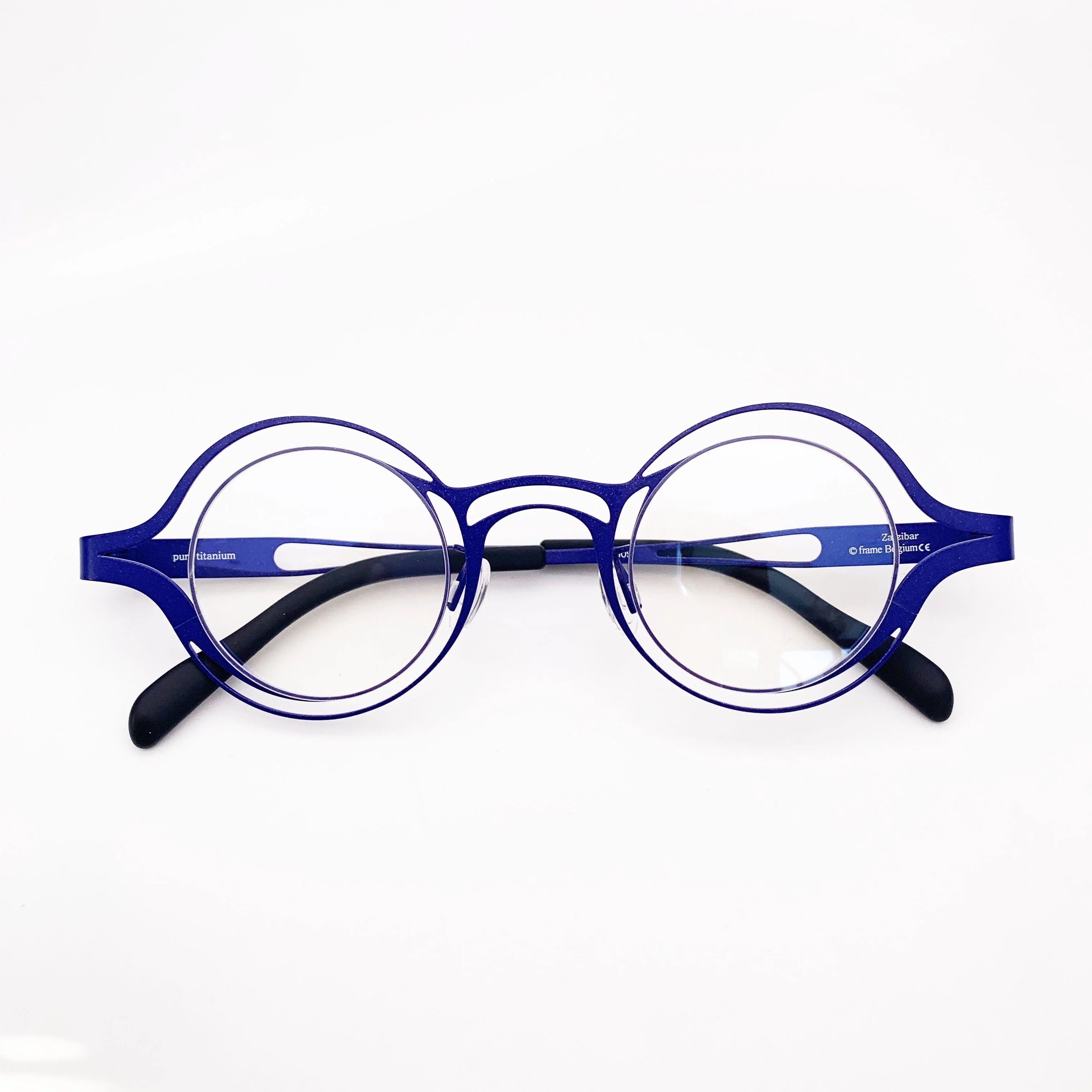 Belight البصرية بلجيكا مصمم الهندسة دائرة التيتانيوم جولة النظارات إطار مشهد الرجال النساء النظارات زنجبار