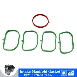 Engine Intake Manifold Gasket Set For Ford Mondeo 2.0 2.3 Focus C MAX 1.8 Auto Parts Car Accessories 1S7G-9413-AA 1S7G-9J469-AD
