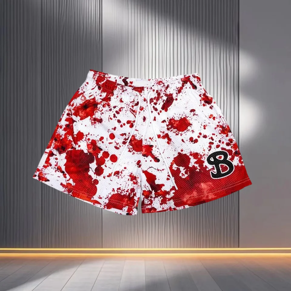 

Summer Men's Basketball Shorts, Men's Mesh Sports Shorts, Gym Casual Fitness Shorts, Quarter Knee Outdoor Sports Shorts