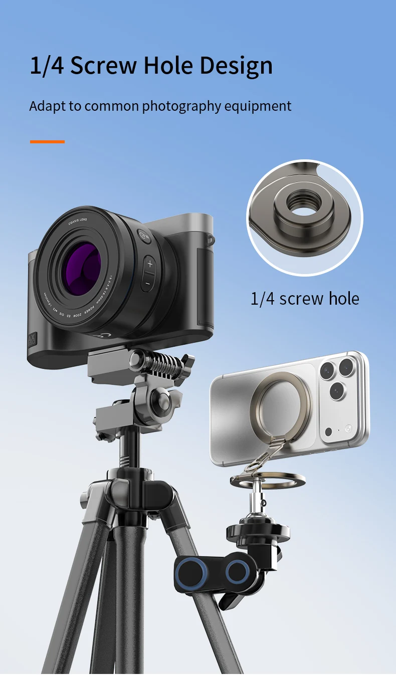 Soporte Magnético de Doble Cara para Teléfono Móvil, Accesorios de Fotografía Magsafe, Hebilla Magnética para iPhone 17 