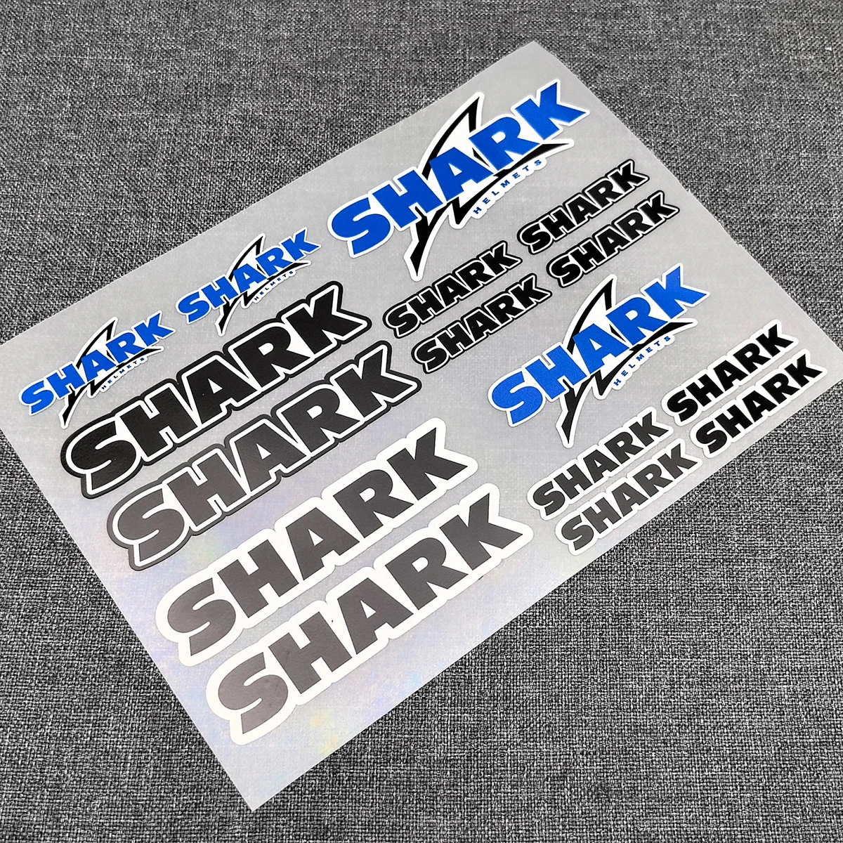 16Pcs Reflective SHARK Helmet Sticker Sets High Quality Printed and Cut Decal Motorcycle Stickers