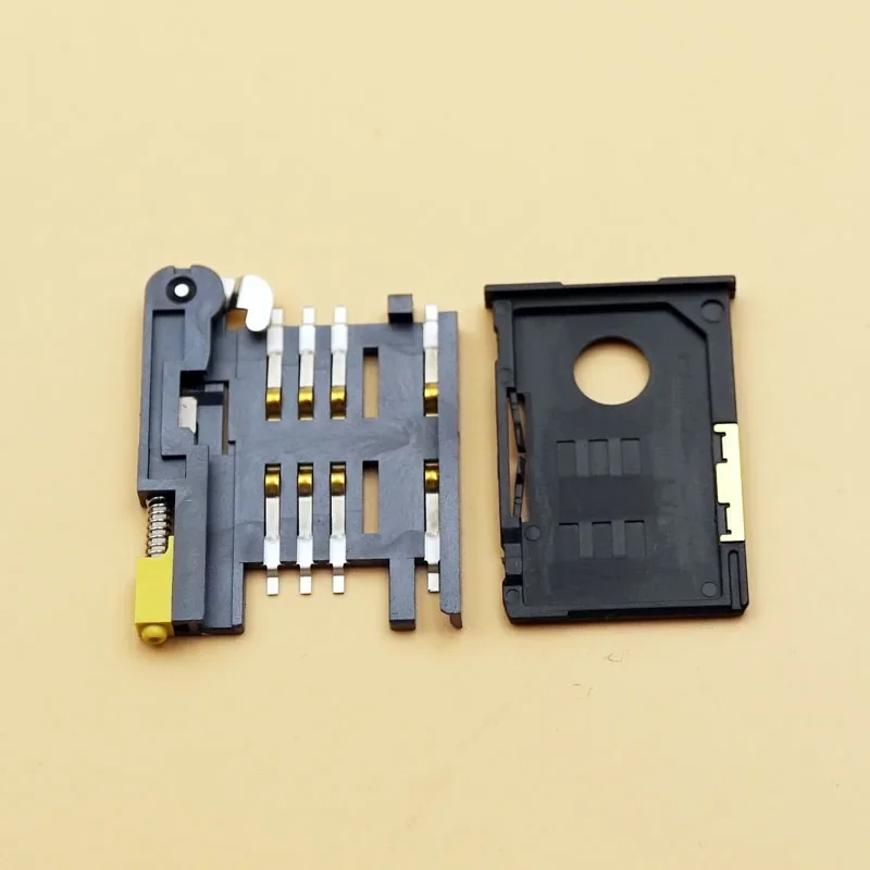 10pcs SIM Card Socket KF-016 Card Holders Jack 6 + 2P SIM900A Card Holder Connector Block Pull-out For GPS