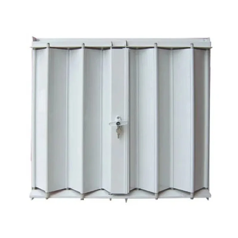 Windproof And Safety Galvanised Steel Exterior Folding Door With Powder Coating