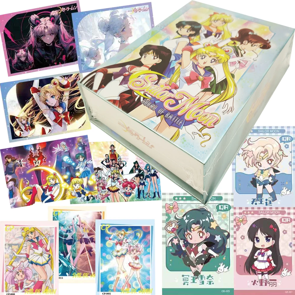 

Anime Sailor Moon Collection Cards Mizuno Ami Tsukino Usagi Retro Fashion Creative Fun Noctilucent Cards Kids Xmas Toys Gifts