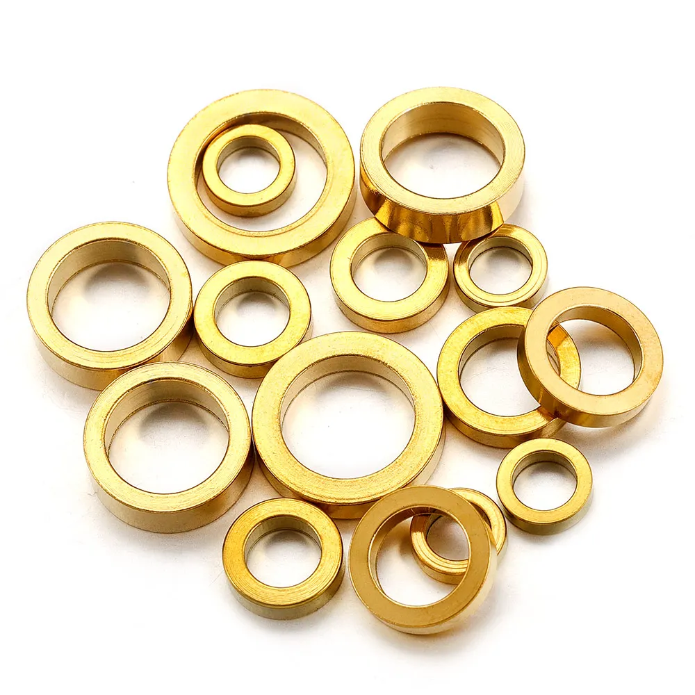 10pcs Stainless Steel No-Fade Gold Plated PVD Large Hole Spacer Bead DIY Bracelet Necklace Jewelry Making Accessories Wholesale