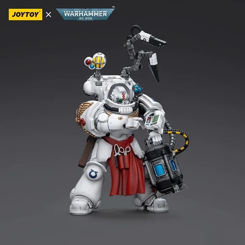 

JOYTOY 1/18 Action Figures Warhammer 40k Blood Angels Sanguinary Priest with Heavy Bolt Pistol Chainsword and Narthecium Model