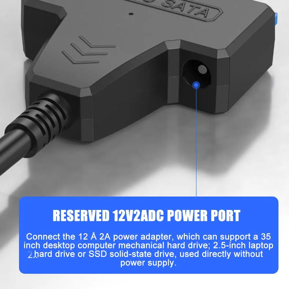 Nowy Sata do USB 3.0 Adapter na kabel do konwertera kabel konwertera dysku twardego USB 3.0 do komputera 2.5 3.5 Adapter SSD zewnętrzny dysk twardy