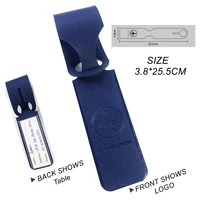 1PC PU Leather Luggage Tag Creative Baggage Suitcase Identifier ID Addres Holder Boarding Tags Portable Label Travel Accessories 3