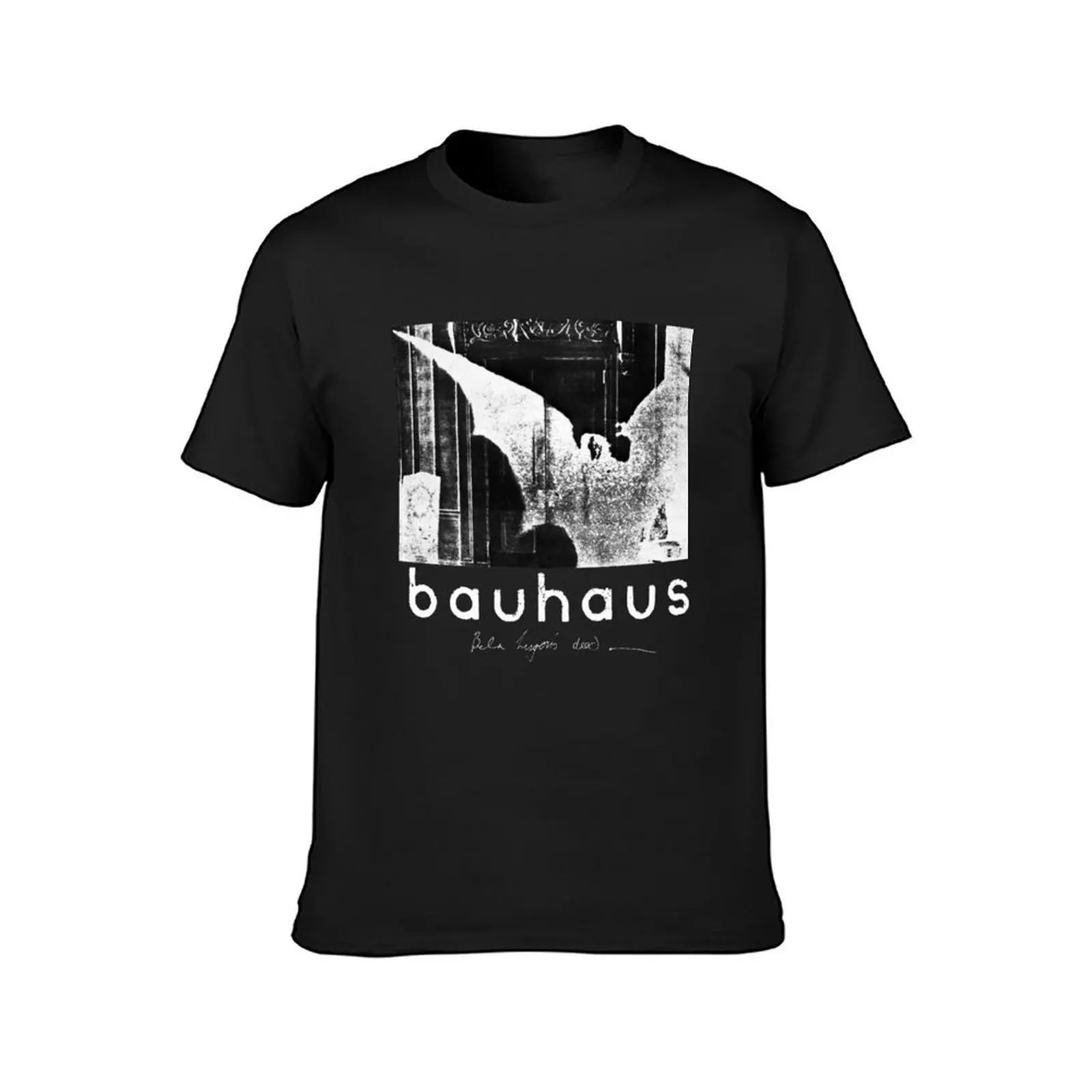 Bela Lugosi's dead horror post punk 80s retro black and white artwork T-Shirt graphics quick-drying mens t shirt