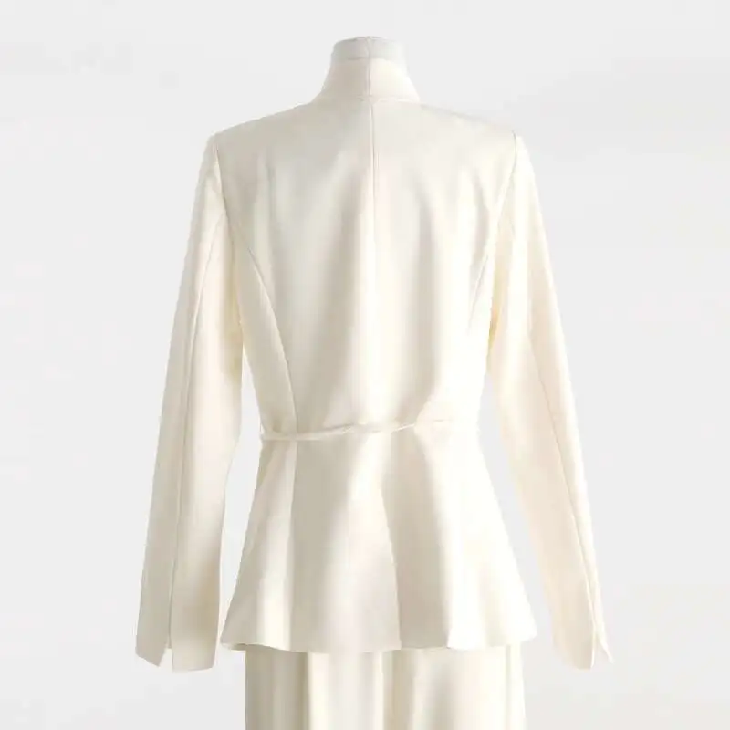 BJTZ 25-mix capeblazer voor dames, metallic draadborduurwerk, luxe dinerpak, operamantel, veganistische lederen rand, cocktailparty