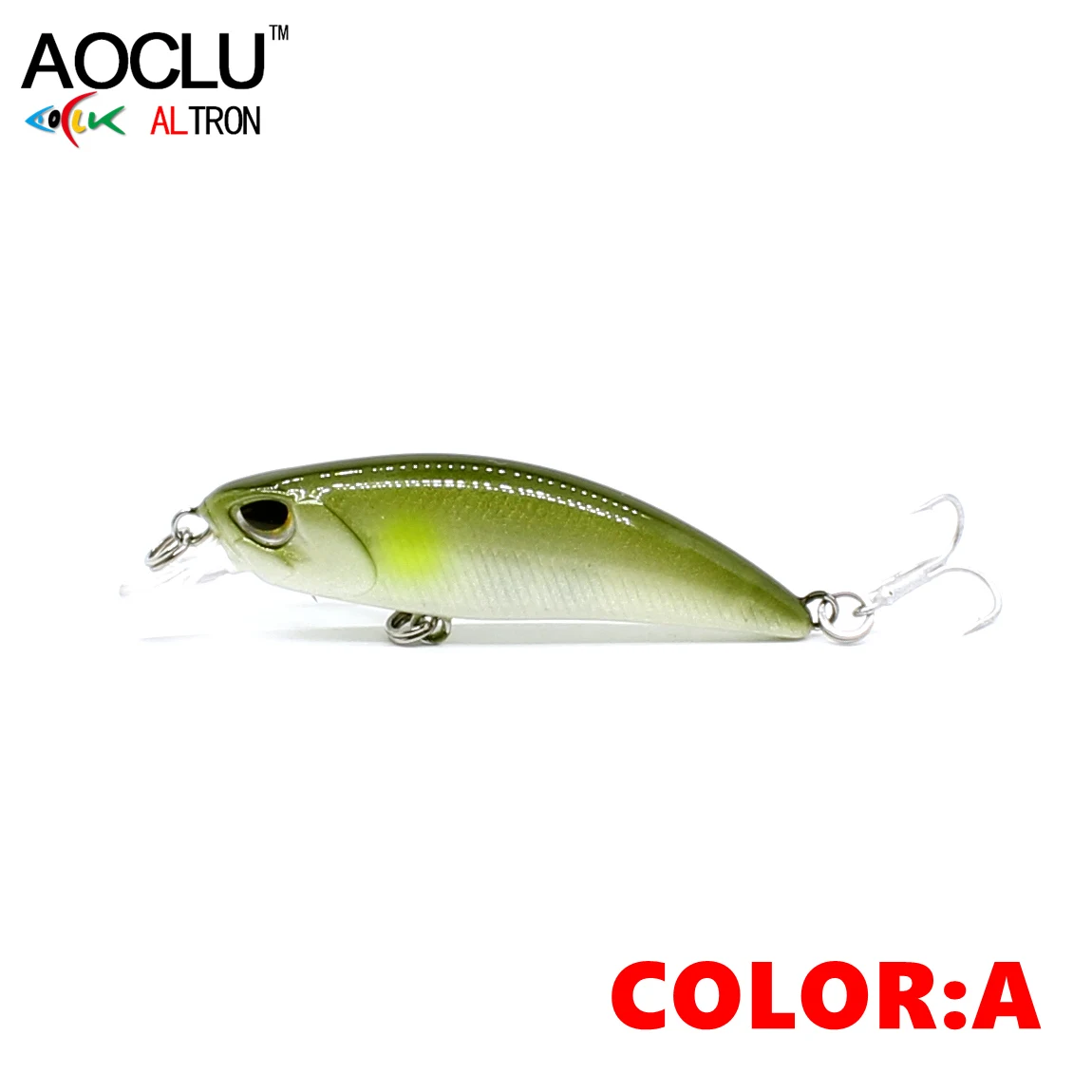 AOCLU Kleiner sinkender Wobbler, Jerkbait, 50 mm, 4,0 g, harter Köder, Minnow-Köder für Küstenforellen, Barsch, Felsen, Boot, Angeln, frisches Salzwasser – Detail 5