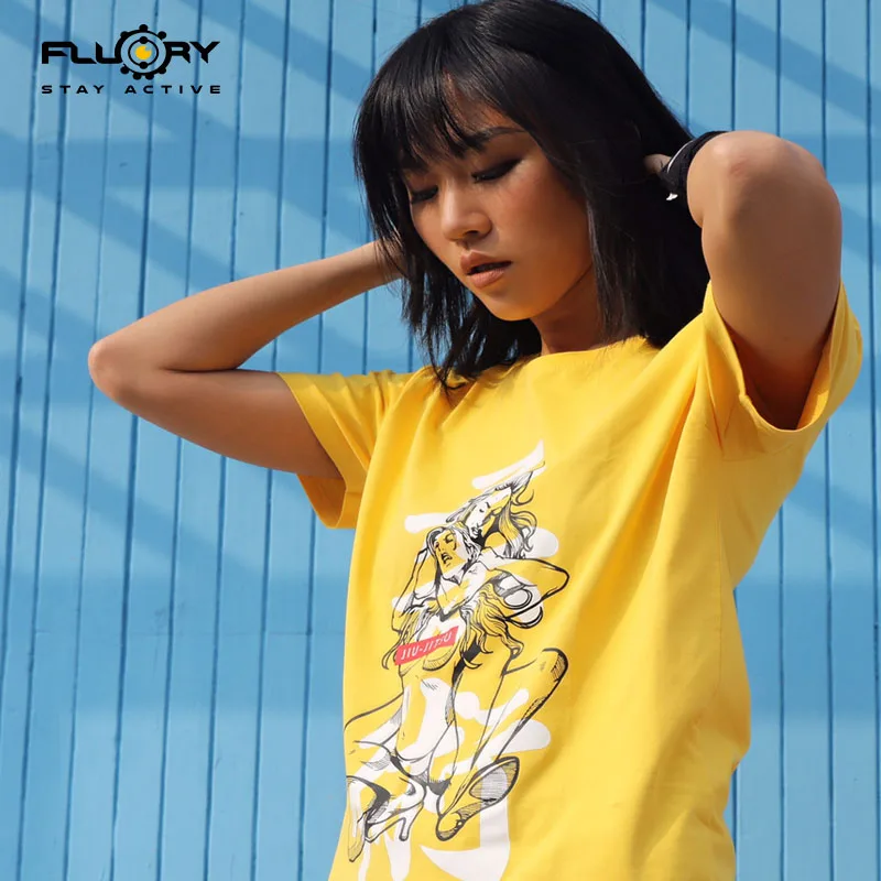 Fluory T Shirt Muay Thai Training Tops Boxing MMA Print Creative Printed Short Sleeve T Shirt Men Women Tees Funny Cool T-Shirt