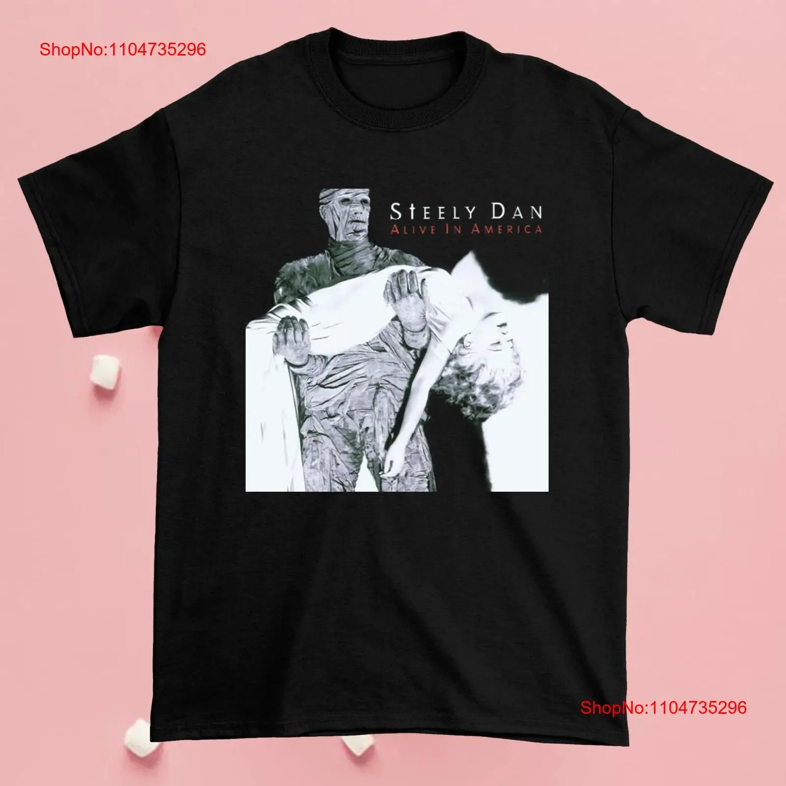 Nouveau populaire Steely Dan Alive en Amérique Noir Hommes Toutes tailles AC436 vintage Lavé vêtements de créateurs mode étiré Unisexe