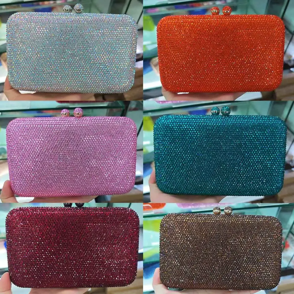 

Модная большая женская вечерняя сумка-клатч с золотыми кристаллами и стразами, для свадьбы, вечеринки, ужина, выпускного вечера, с цепочкой через плечо