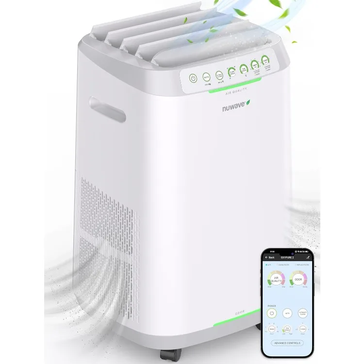 OxyPure ZERO Smart Air Purifiers, ZERO Waste & ZERO Replacements, Covers Up to 2002 Sq.Ft.