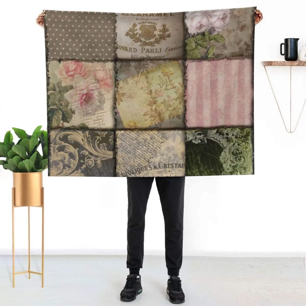 

Viva La Paris II Throw Blanket Soft Warm Blanket Gift for Grandparents