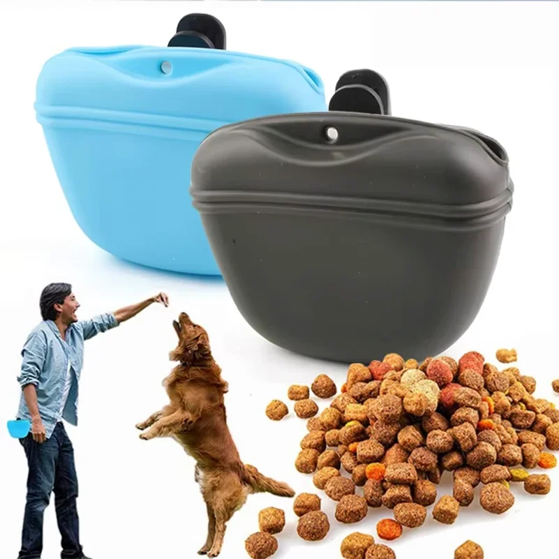 

Pet Feeding Bag Outdoor Training Dog Food pocket portable Silicone Pet Snack Pouch Outdoor Walking Dog Hanging Style Waistpack