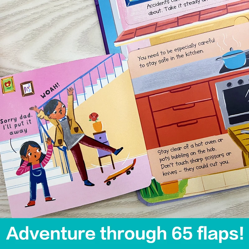 Stay Safe (Revealing Security) Children's Security Activities Popular Science Fun Pictures Flip Book Early Education Puzzle Picture Book