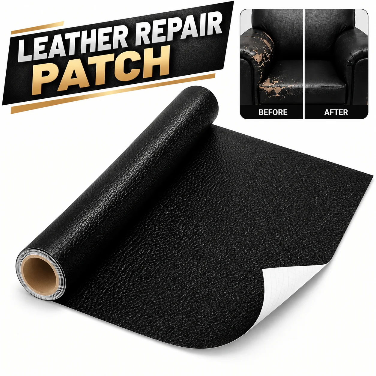 Self-Adhesive Repair Patch For Sofas Seats And Furniture Wear-Resistant Scratch-Resistant And Secure-Bonding For DIY Repairs.