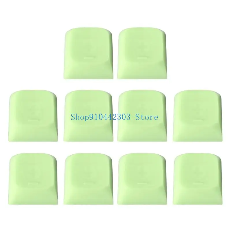652F 10Pcs Jelly Blank Keycap for Mechanical Keyboards 1U XDA Profile Not Printed Keycap Set for Mechanical Keyboards