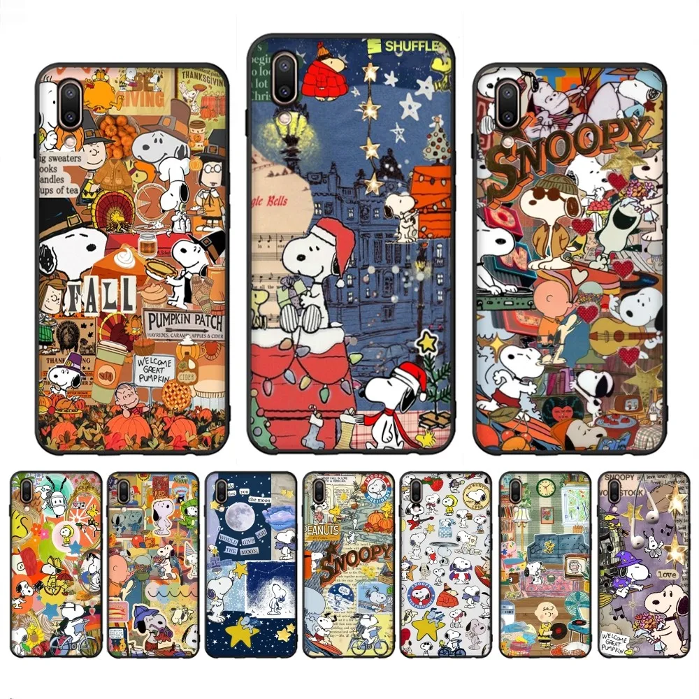 Cartoon S-snoopy Phone Case For Redmi Note 4 X 5 A 6 7 8 T 9 9S 10 11 11S 11Epro Poco M3 Pro