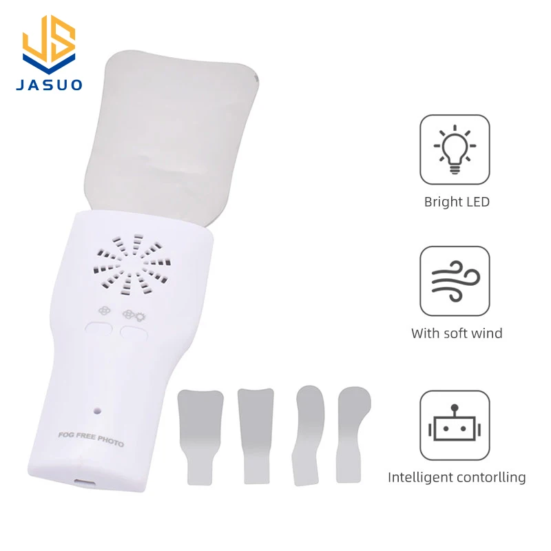 

Dental Anti-Fog Mirrors With LED Light Defogging Orthodontic Reflectors Fog Free Intraoral Photography Stainless Steel Mirror