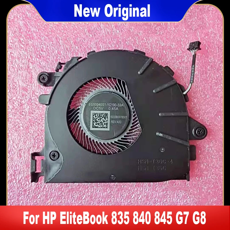 Nieuwe Originele Voor HP EliteBook 835 840 845 G7 G8 Laptop Koelventilator Koeler Fan HSN-I43C HSN-I37C HSN-I36C-4 100% Getest