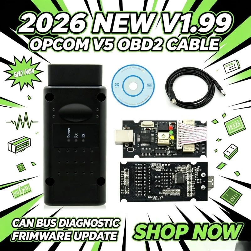 Workshop Use OPCOM OBD2 Line PIC18F458 Car Status Detect Firmware Upgrading Cord