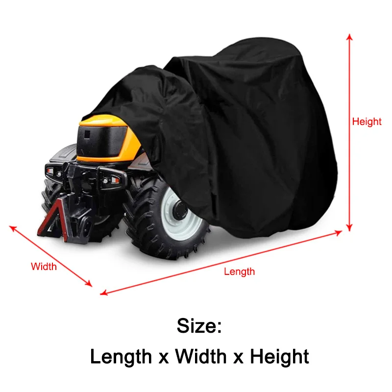 1PCS Quad Bike ATV Waterproof Dustproof Cover Universal Wear-resistant Beach Bike Protective Cover XL XXL XXXL Black Car Coat