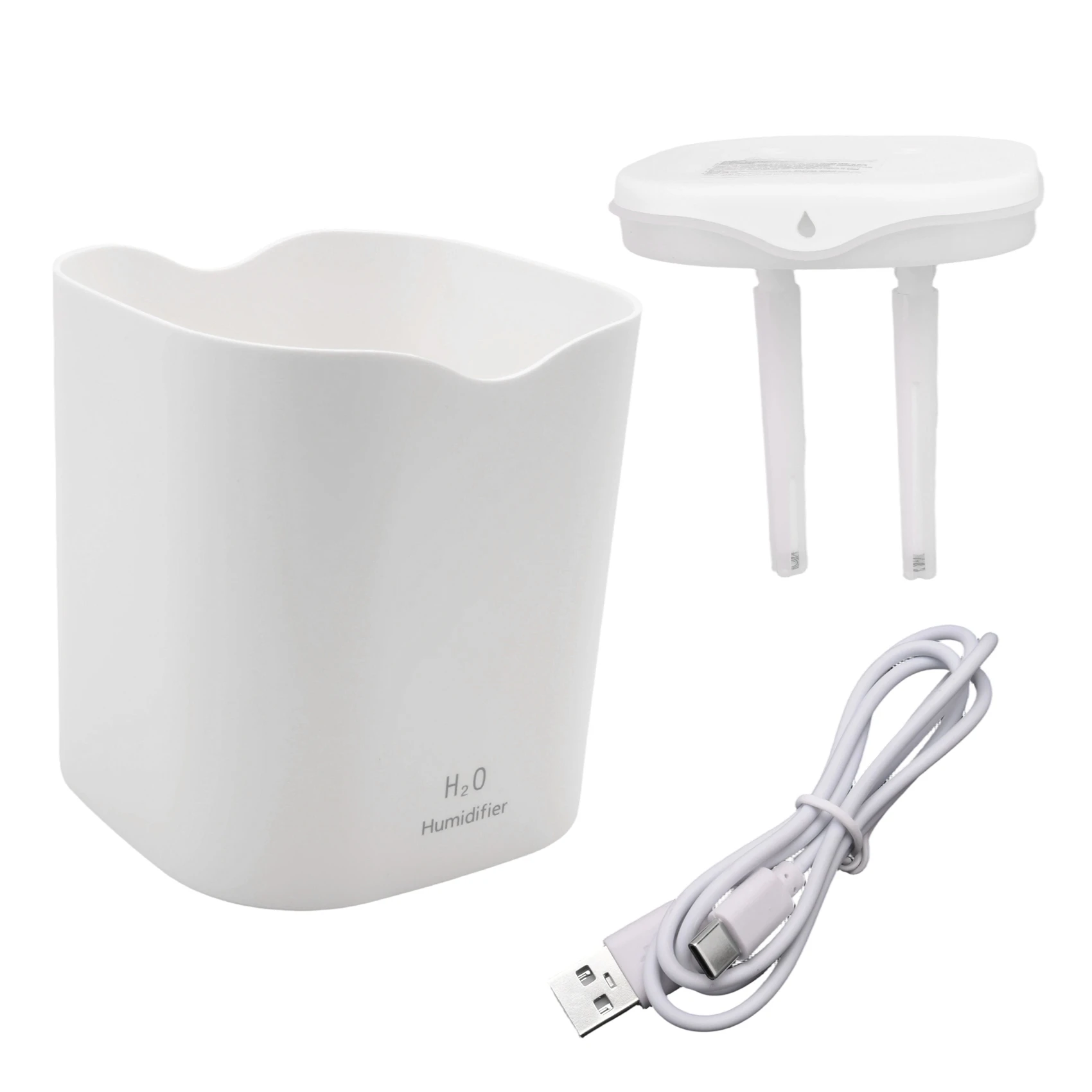 

[NEW!A67Z】 Humidifiers For Bedroom, 2.2L Cool Mist Humidifiers For Bedroom, USB Portable Desk Humidifier, Quiet Ultrasonic,White
