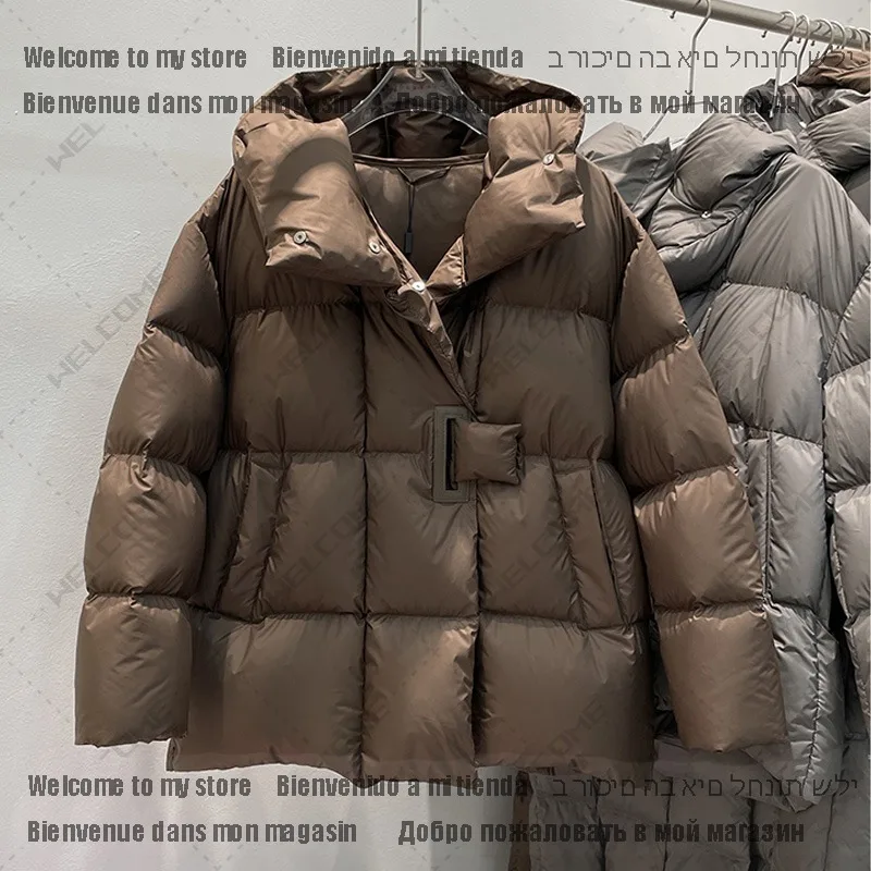 Winter 90% White Duck Down Jacket Women 2024 Fashion Female Thick Warm Fluffy Parkas Loose Oversized Puffer Coat Outwear