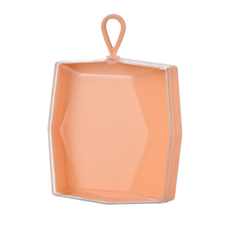 1 SZT. Plastikowe Pudełko Bez Gąbki Do Pudru Na Puszki Transparentne Przenośne Kosmetyczki Podróżne Do Przechowywania Kosmetyków