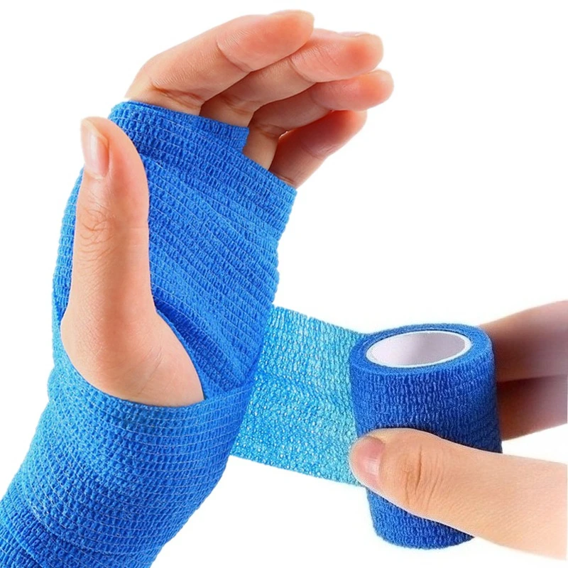 

Cotton Breathable Gauze Bandage Soft Breathable Elastic Self-adhesive Bandages Wound Tie Fixing Wrist Elbow Knee Ankle Bandage