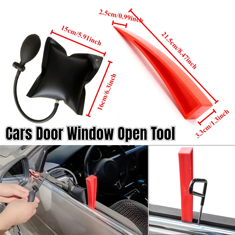 Car Opening Kit Universal Cars Door Window Open Tool Key Wedge Auto Air Pump Bag Unlock Repair Tools Lock Out Emergency Tool Kit