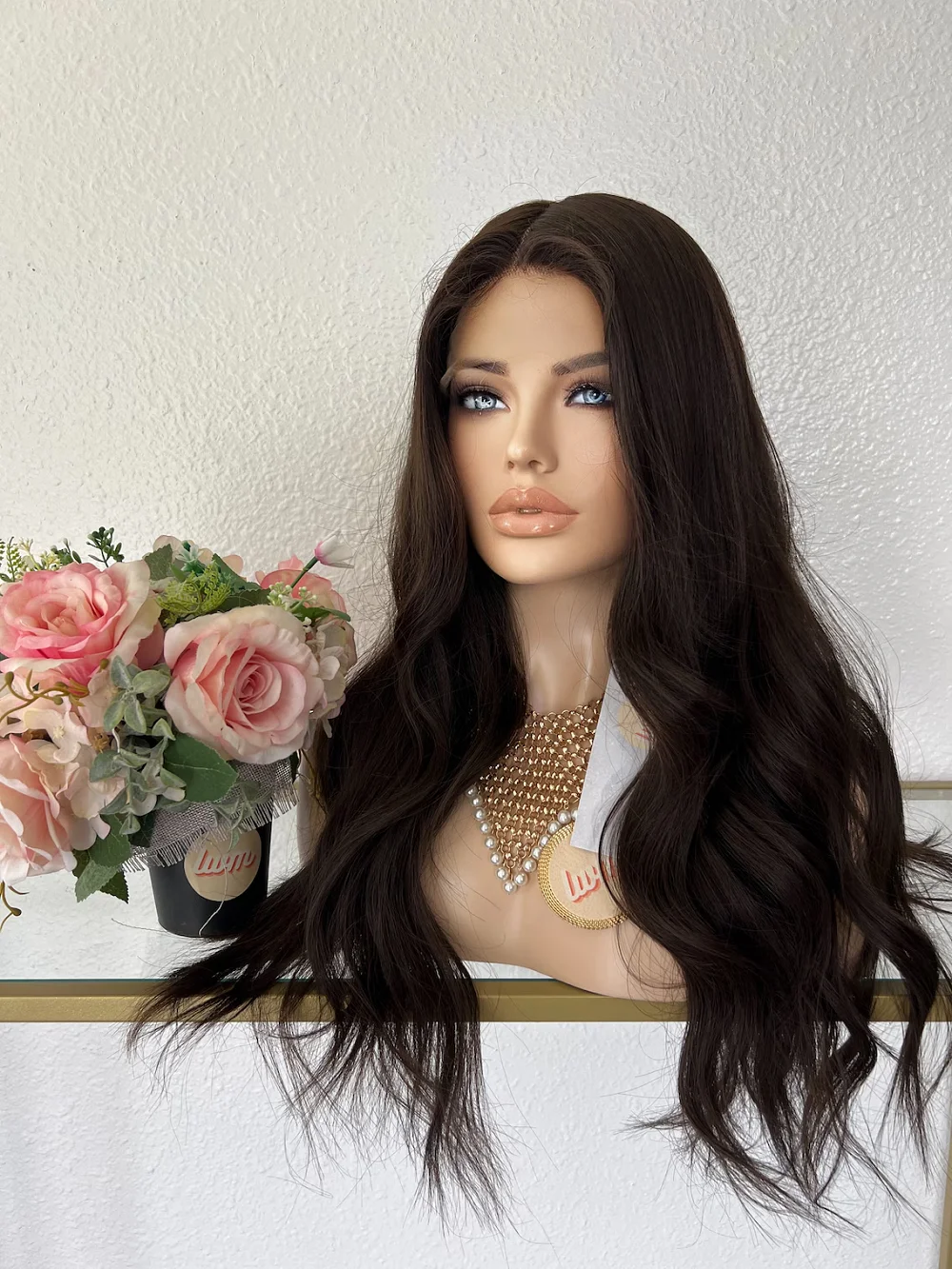 Natural Soft Glueless Black 28 Inch Wave 5x5 Silk Base Jewish Human Hair Wig With Baby Hair HD Lace European Hair Preplucked