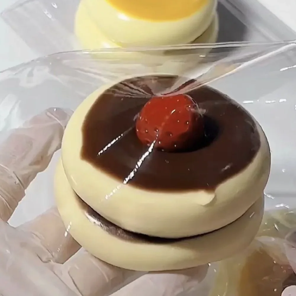 Taba Squishy truskawkowy suflet jagodowy zabawka antystresowa sensoryczne zabawki Fidget dla dzieci dorośli lęk relaks, wycisnąć prezent