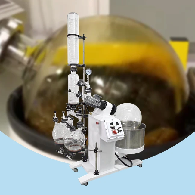 Penggunaan ganda alat distilasi lab Evaporator putar vakum alat distilasi crystalzer rotasi otomatis evaporator (rotovap)