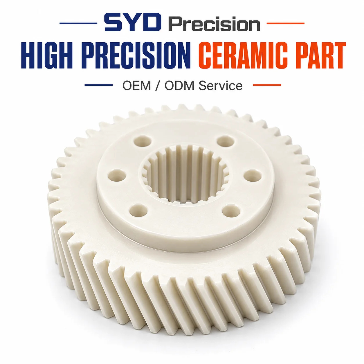 Custom Zirconia Ceramic Turbine Impeller High Precision Technical Ceramic CNC Machined Part OEM ODM