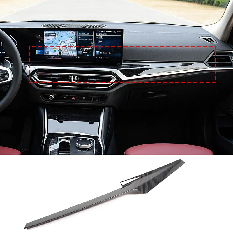 ABS Carbon Fiber Interior Center Console Dashboard Panrel Trim Strips Cover For BMW 3 4 Series i3 G20 G21 G22 2023