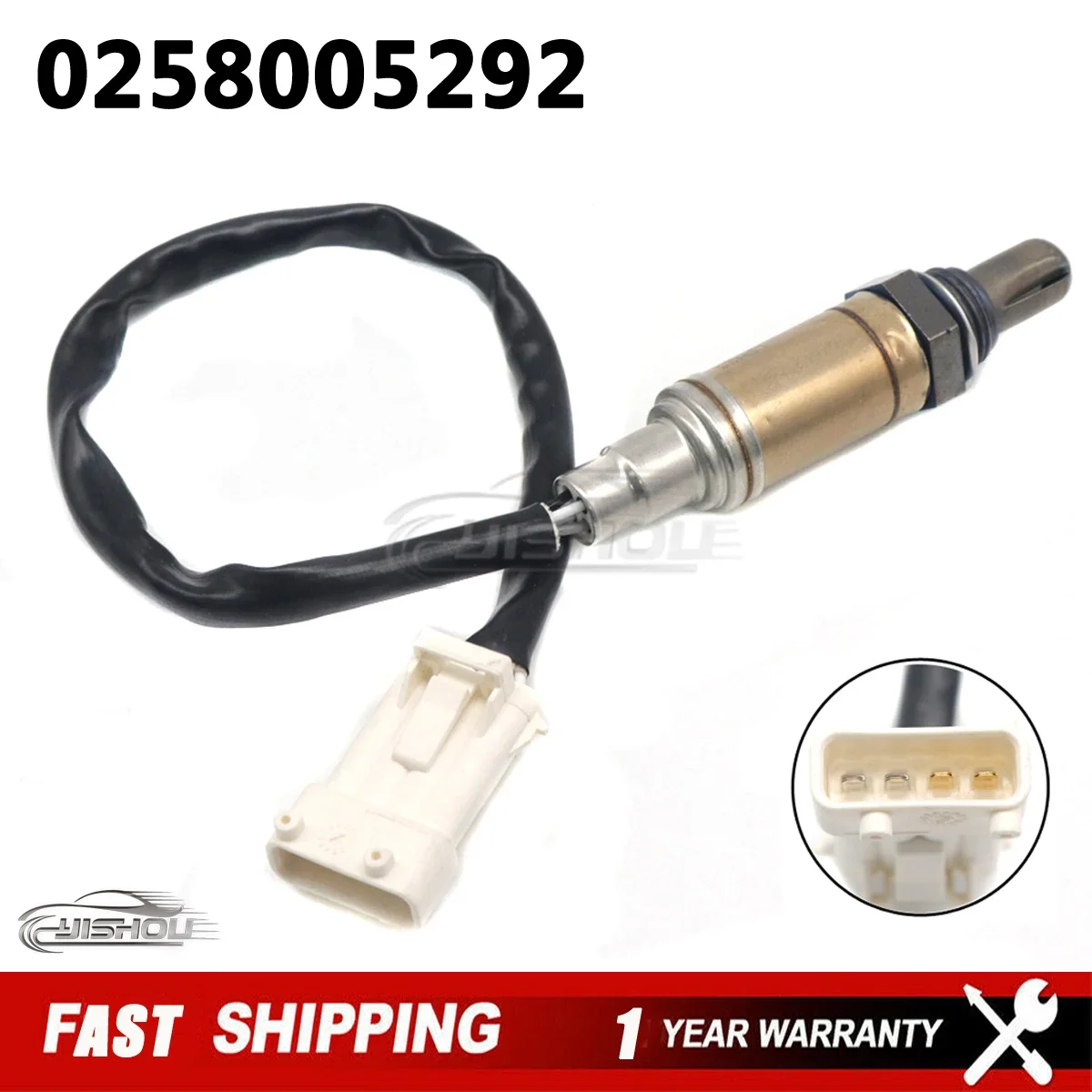 O2 Lambda OxygenSensor Probe Air Fuel Ratio Sensor 0258005292 for Citroen C2 C3 C4 Opel Peugeot Porsche Volvo