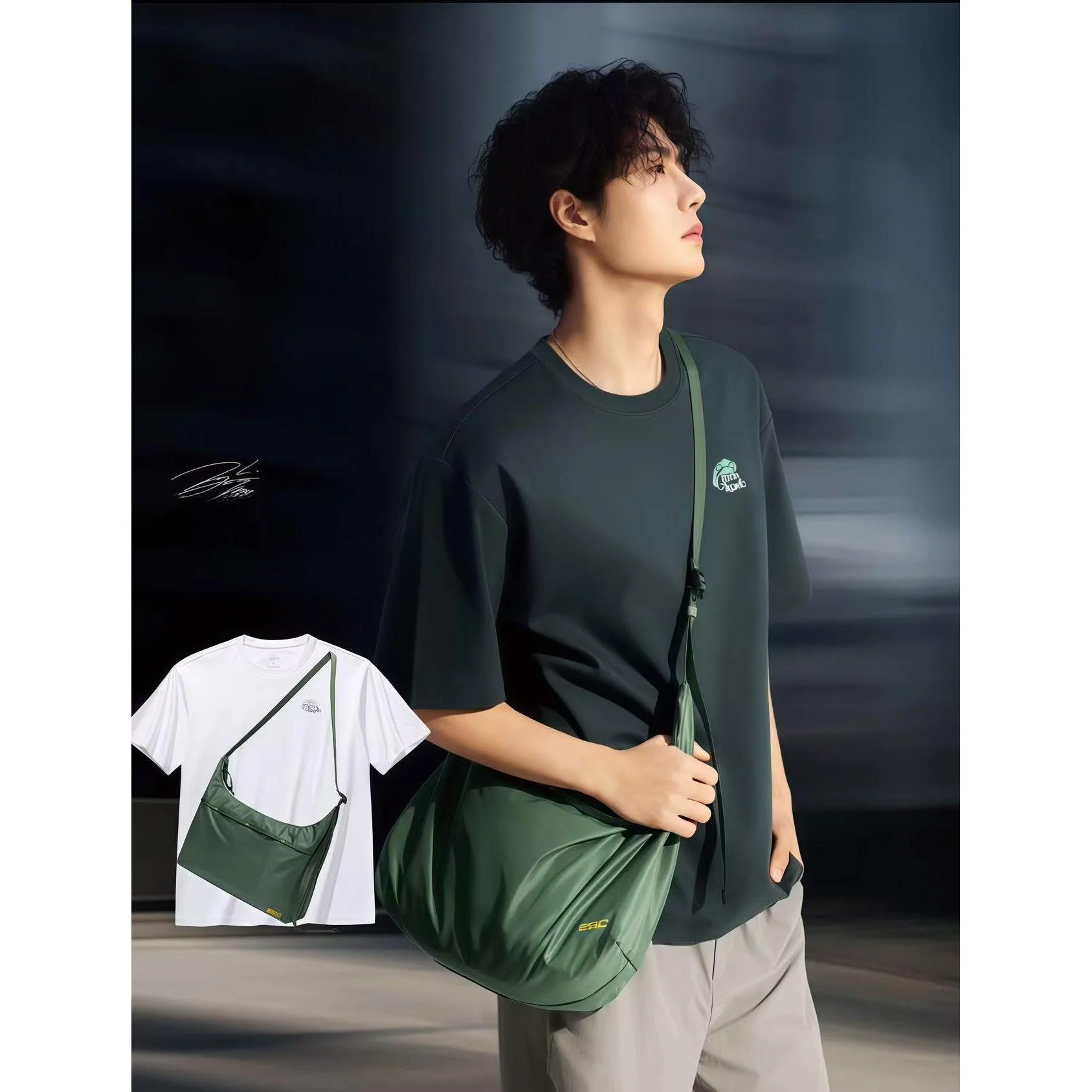 storage-handbag-shoulder-bag-crossbody-bag-portable-sports-outdoor-leisure-bag-wang-yibo-collection