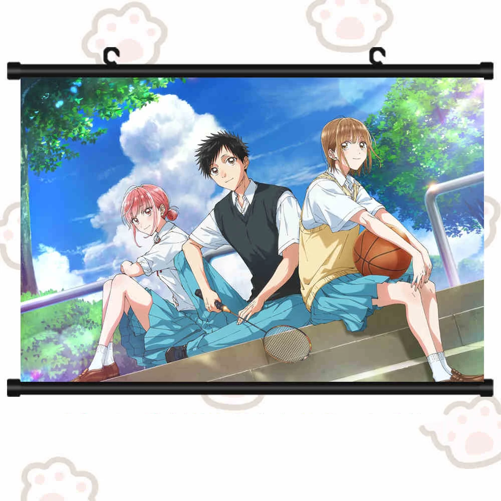 Anime Ao No Hako Blue Box いのまた たいき かの ちなつ Poster Cosplay Cartoon Scroll Mural Wall Hanging Poster Otaku Art Home Decor Xmas Gift