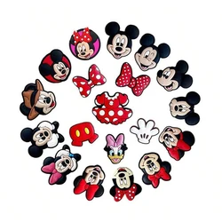MESUCA 19pcs Mickey Gloves Shoe Charms Set For Clogs Bogg Bag Bubble Slides Sandals, PVC Shoe Decorations Beach Bag Accessories