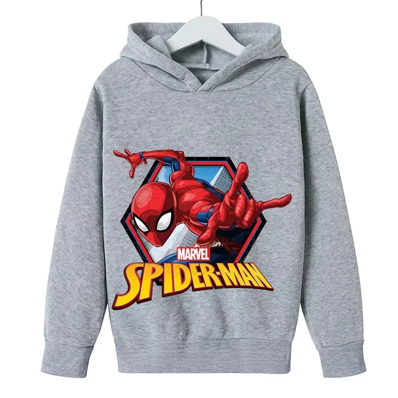 خريف جديد مارفل سبايدر مان هوديي كارتون مطبوعة قمة الموضة للرجال هوديي عادية