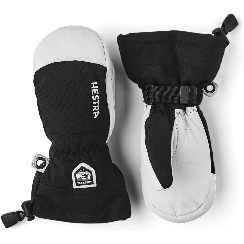 

Hestra Army Leather Heli Ski Junior Mitt | Waterproof, Insulated Classic Kids Snow Mittens I Ski & Snow Play 3Size