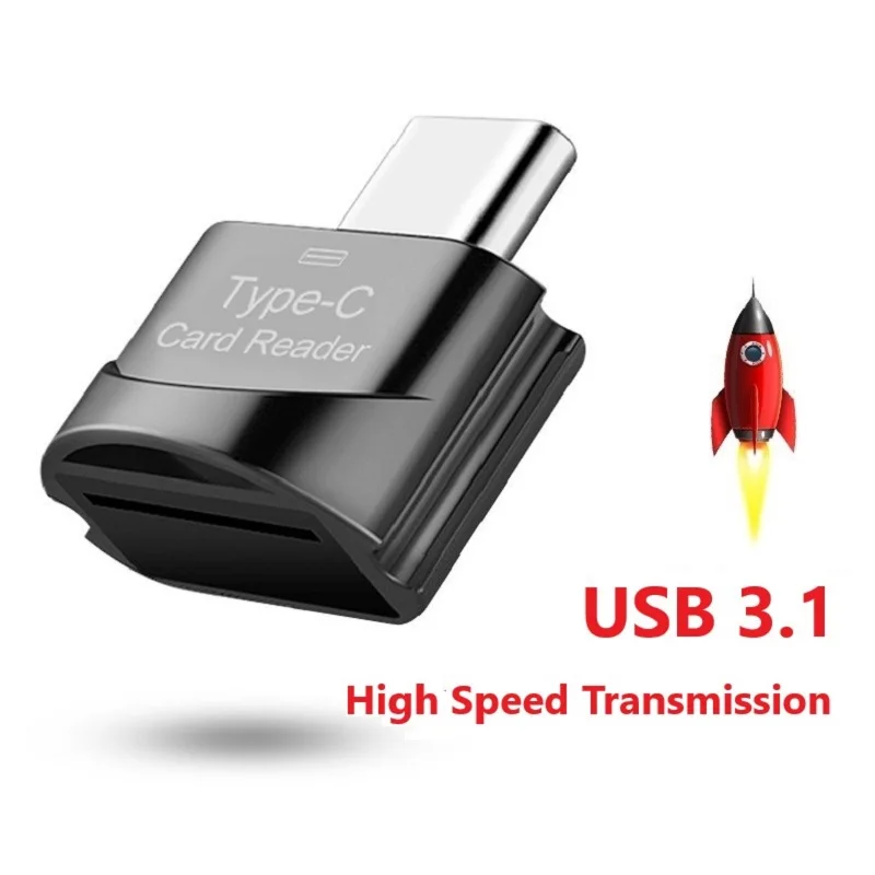 Mini lettore di schede portatile USB 3.0 SD/Micro SD TF OTG lettore di schede di memoria intelligente tipo C USB-C adattatore per Huawei Xiaomi PC MacbooK